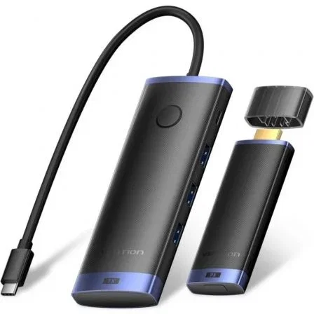 Vention TPVBB Estación de acoplamiento inalámbrica 6 en 1 USB-C a HDMI, 60W PD, 4K@30Hz, 1080P inalámbrico, USB 3.0 Vention TPVBB Estación de acoplamiento inalámbrica 6 en 1 USB-C a HDMI, 60W PD, 4K@30Hz, 1080P inalámbrico, USB 3.0
